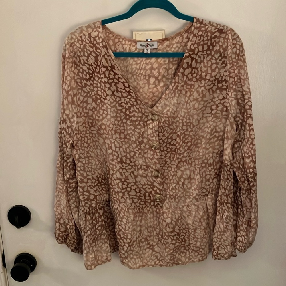 Perfectly Priscilla Pattern V-Neck Top